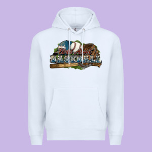 Wild About Baseball Premium Hoodie Designed By Howdyjamesfarm