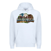 White Wild about Baseball Premium Hoodie - HowdyJamesFarm