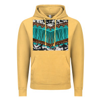 Vintage Mustard western cowhide leopard turquoise fringed Vintage Hoodie - BarkalooDesign