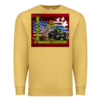 Antique Gold hunting fishing & farming everyday Premium Sweatshirt - TumblerDesignByShophia