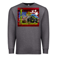 Charcoal Heather hunting fishing & farming everyday Premium Sweatshirt - TumblerDesignByShophia