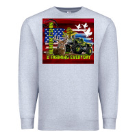 Heather Grey hunting fishing & farming everyday Premium Sweatshirt - TumblerDesignByShophia