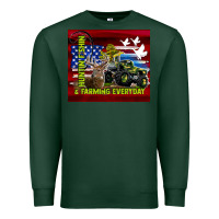 Sports Green hunting fishing & farming everyday Premium Sweatshirt - TumblerDesignByShophia