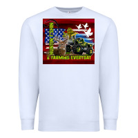 White hunting fishing & farming everyday Premium Sweatshirt - TumblerDesignByShophia