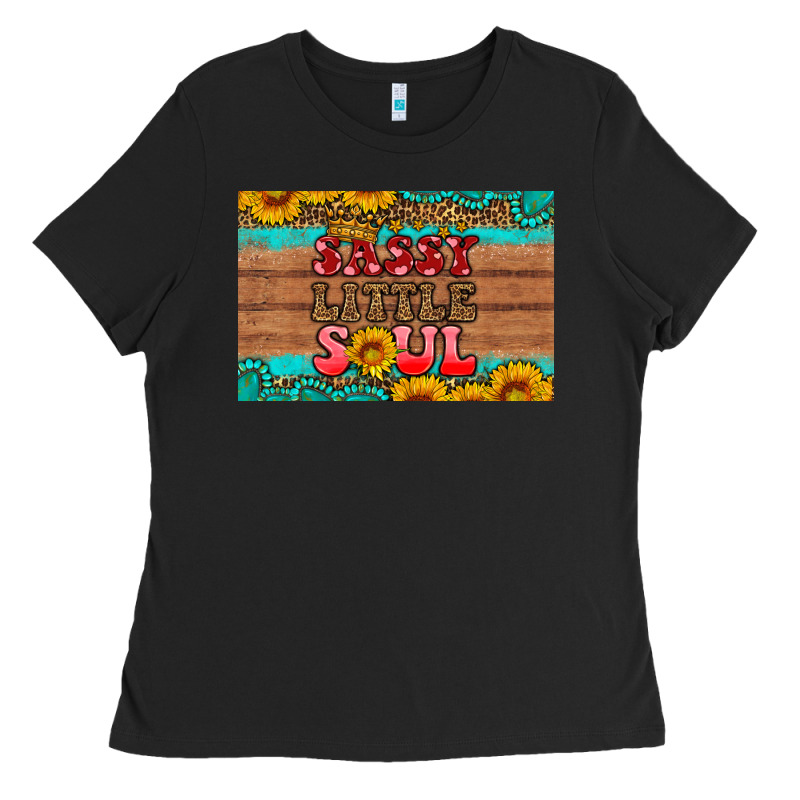 Sassy Little Soul  Skinny Metal Can Holder Ladies Tee by HRA Design Shop | Teevron