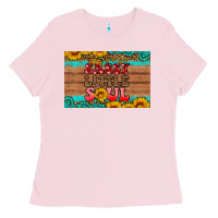 Bubblegum Pink sassy little soul  skinny metal can holder Ladies Tee - HRA Design Shop
