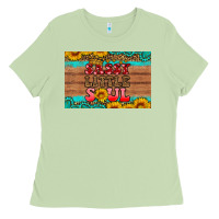 Matcha sassy little soul  skinny metal can holder Ladies Tee - HRA Design Shop