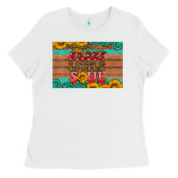 White sassy little soul  skinny metal can holder Ladies Tee - HRA Design Shop