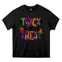 Black trick or treat Heavy Core Tee - RacoonDesign