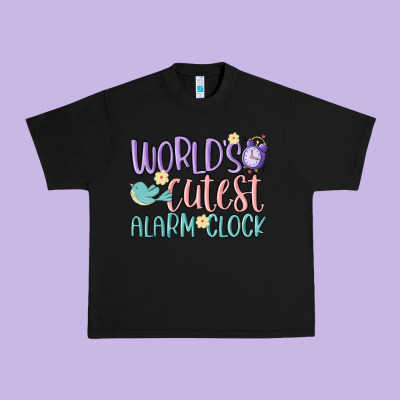 World's Cutest Alarm Clock Urban Heavy Tee Designed By Maliassmallbusiness