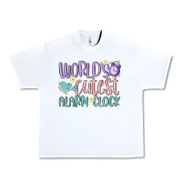 White world's cutest alarm clock Urban Heavy Tee - MaliasSmallBusiness