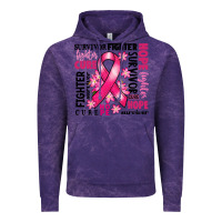 Cloud Purple survivor breast cancer ribbon Vintage Hoodie - RanaPortraitStore