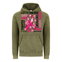 Vintage Olive survivor breast cancer ribbon Vintage Hoodie - RanaPortraitStore