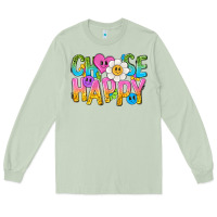 Matcha choose happy with smile Long Sleeve Tee - NancyCooperArtShop