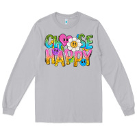 Moon Dust choose happy with smile Long Sleeve Tee - NancyCooperArtShop