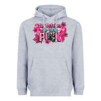 Heather Grey In October we wear pink Cancer Awareness Heavyweight Hoodie - HowdyJamesFarm