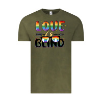 Vintage Olive love is blind Vintage Tee - MaliasSmallBusiness