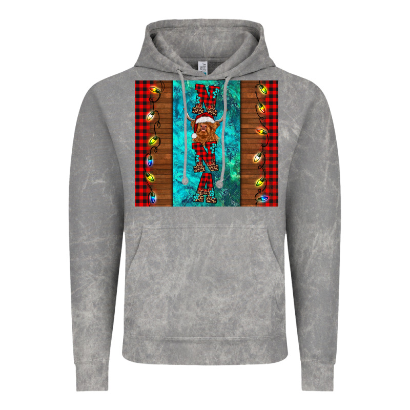 Nana Highland Cow Christmas Vintage Hoodie by BarkalooDesign | Teevron