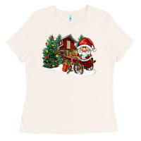 Bone christmas gnomes barnyard Ladies Tee - FaDigitalArtStudio