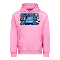 Fuchsia Pink Back the blue Urban Hoodie - FaDigitalArtStudio