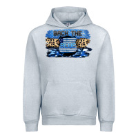 Heather Grey Back the blue Urban Hoodie - FaDigitalArtStudio