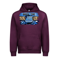 Mauve Wine Back the blue Urban Hoodie - FaDigitalArtStudio