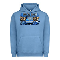Pigment Pebble Blue Back the blue Urban Hoodie - FaDigitalArtStudio
