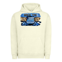 Pigment Pistachio Back the blue Urban Hoodie - FaDigitalArtStudio