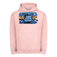 Pigment Salmon Back the blue Urban Hoodie - FaDigitalArtStudio