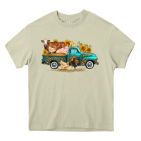 Mossy western farm truck farm animals Heavy Core Tee - FaDigitalArtStudio