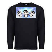 Black cute penguin Premium Sweatshirt - TumblerDesignByShophia