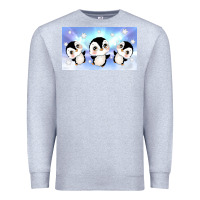 Heather Grey cute penguin Premium Sweatshirt - TumblerDesignByShophia