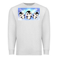 Oatmeal Heather cute penguin Premium Sweatshirt - TumblerDesignByShophia