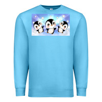 Ocean Blue cute penguin Premium Sweatshirt - TumblerDesignByShophia