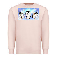 Pale Pink cute penguin Premium Sweatshirt - TumblerDesignByShophia