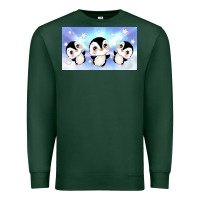 Sports Green cute penguin Premium Sweatshirt - TumblerDesignByShophia