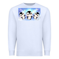 White cute penguin Premium Sweatshirt - TumblerDesignByShophia
