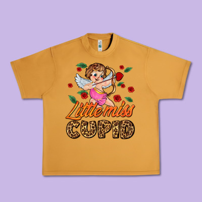 Little Miss Cupid Urban Heavy Tee Designed By Adodesignshop