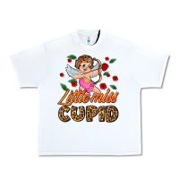 White little miss cupid Urban Heavy Tee - AdoDesignShop