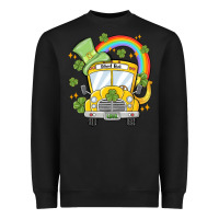 Black st. patrick's day school bus Heavyweight Sweatshirt - MaliasSmallBusiness