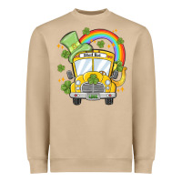 Mushroom st. patrick's day school bus Heavyweight Sweatshirt - MaliasSmallBusiness