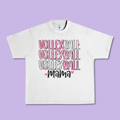 Volleyball Mama Urban Heavy Tee Designed By Maliassmallbusiness