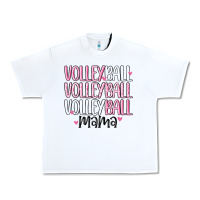 White volleyball mama Urban Heavy Tee - MaliasSmallBusiness