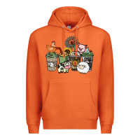 Carrot Farm animal coffee cups Premium Hoodie - HowdyJamesFarm