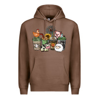 Chestnut Farm animal coffee cups Premium Hoodie - HowdyJamesFarm