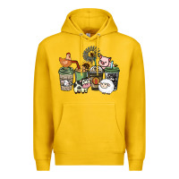 Lemon Farm animal coffee cups Premium Hoodie - HowdyJamesFarm