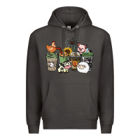 Smoke Farm animal coffee cups Premium Hoodie - HowdyJamesFarm