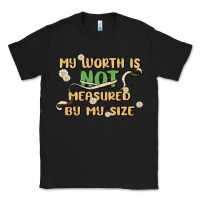 Black my worth is not defined by my size Classic Tee - MaliasSmallBusiness