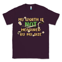 Plum my worth is not defined by my size Classic Tee - MaliasSmallBusiness