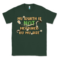 Sports Green my worth is not defined by my size Classic Tee - MaliasSmallBusiness